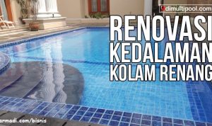 Renovasi kolam renang di Jakarta Barat