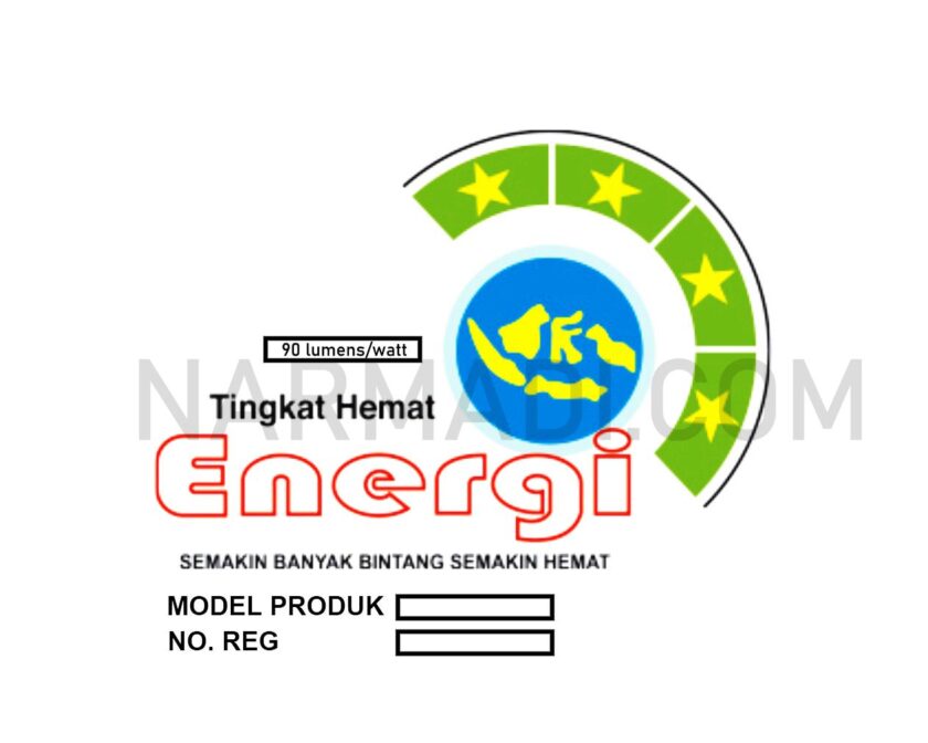 Logo hemat energi SNI pada mesin cuci hemat listrik