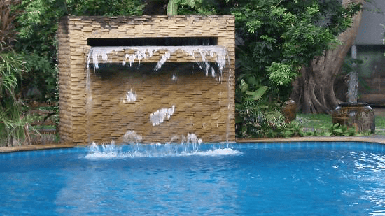 waterfall-air mancur kolam renang