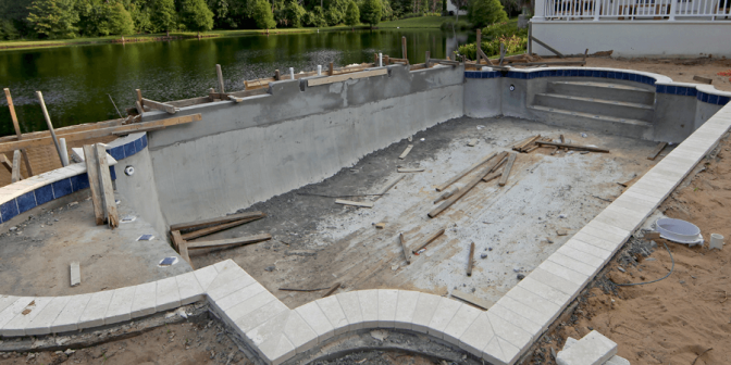 pengecoran beton kolam renang