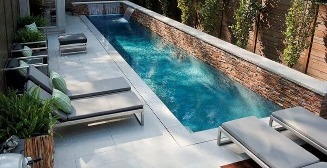 contoh desain kolam renang minimalis skimmer