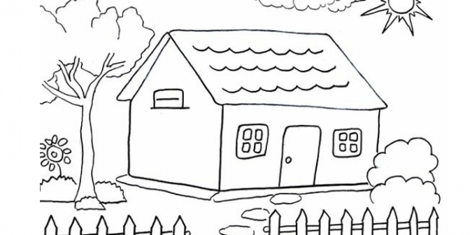 Cara Menggambar Rumah Yang Cantik : 40 Contoh Gambar Sketsa Rumah Dan ...