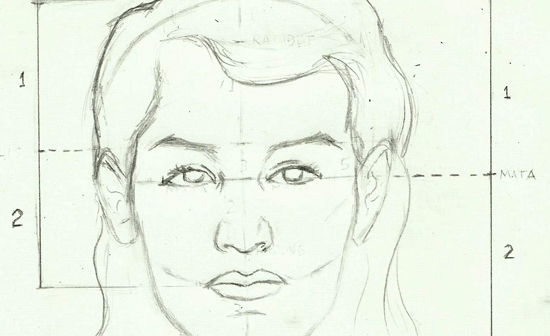cara menggambar sketsa wajah