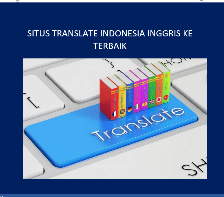 Layanan translate indonesia inggris