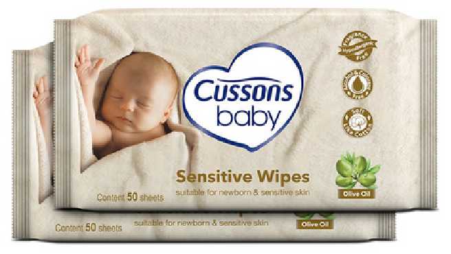 tisu basah bayi untuk wajah cussons