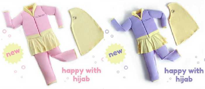 Baju renang bayi model hijab