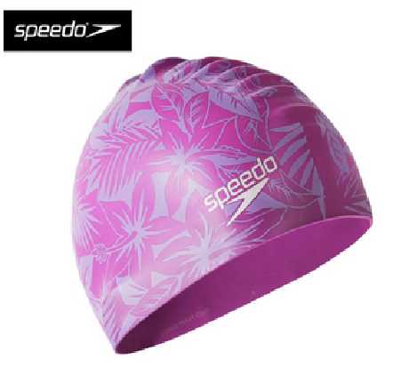 Topi renang wanita Speedo - Long Hair Cap Printed
