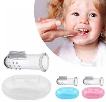 Sikat gigi bayi - baby kawa silicon toothbrush