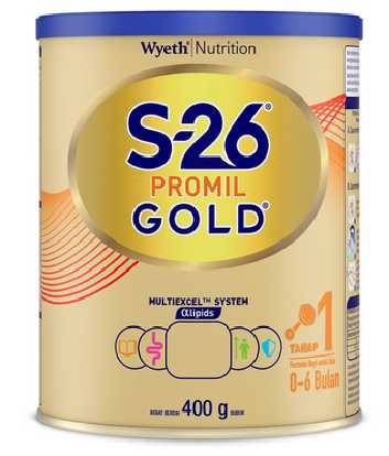 Susu formula Bayi - Wyeth S-26 Promil Gold Tahap 1