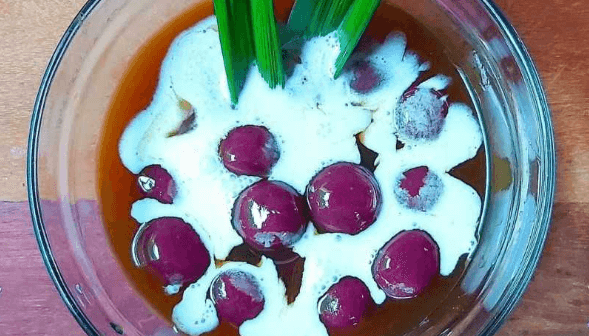 Resep Bubur Candil ubi ungu