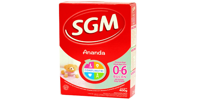Susu SGM 0-6 untuk Bayi