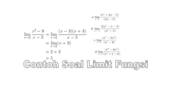contoh soal limit fungsi