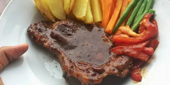 Resep steak daging sapi lada hitam 