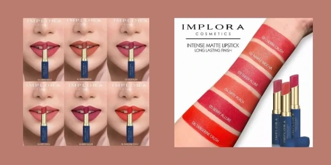 warna lipstik Implora terbaik