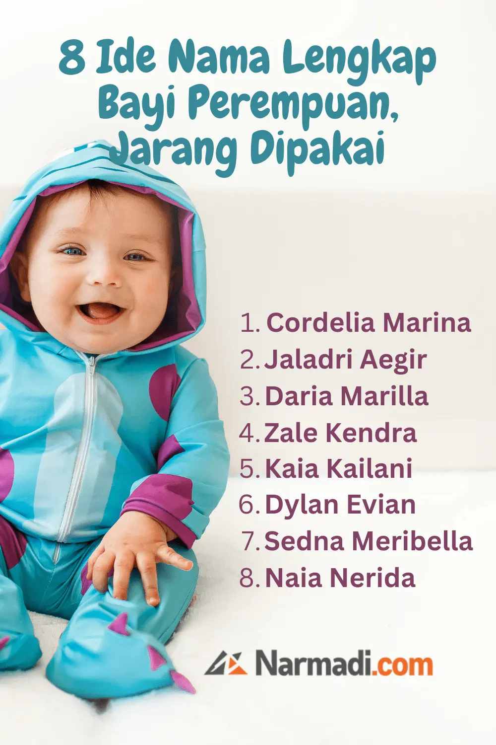 8 Ide Nama Lengkap Bayi Perempuan yang Jarang Dipakai