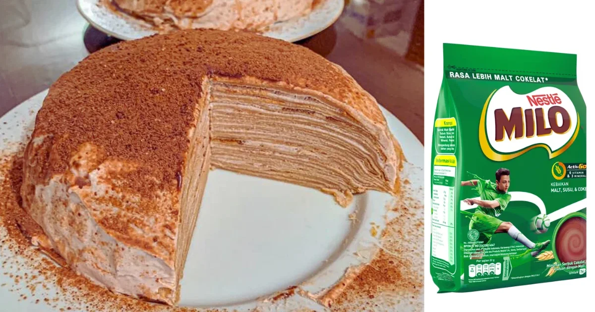 Resep mille crepes milo 