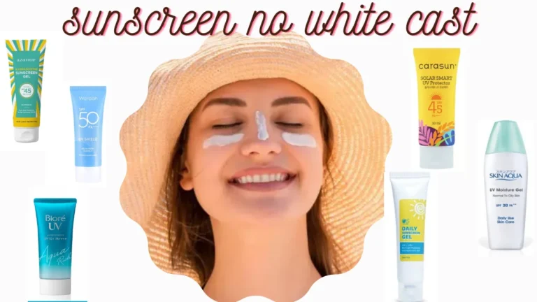 Sunscreen no white cast
