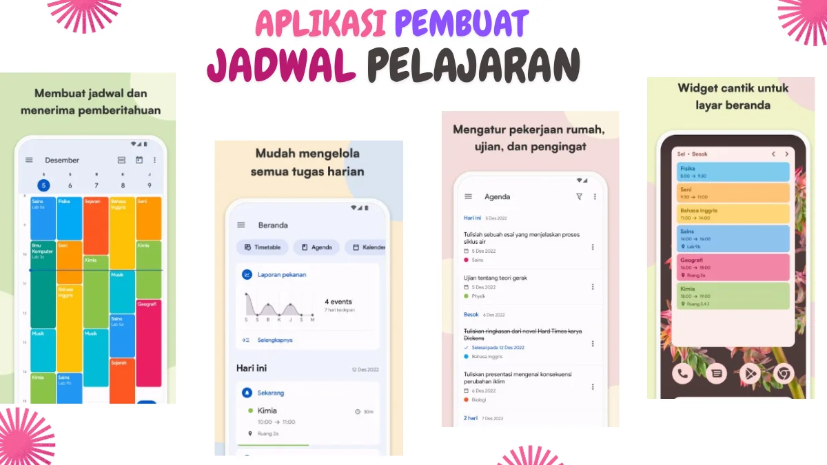 5 Aplikasi Pembuat Jadwal Pelajaran Gratis Praktis And Fleksibel Idnarmadi 3345