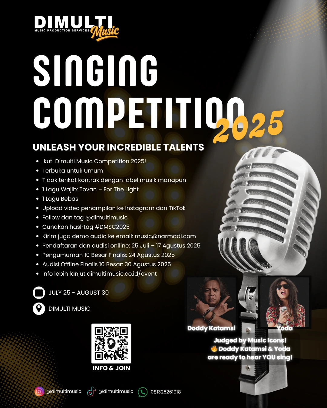 Dimulti Music Singing Competition 2025 is Open Show Your Talent