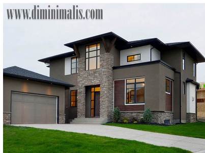 fasad batu alam,fasad batu alam rumah minimalis, fasad rumah dari batu alam,
