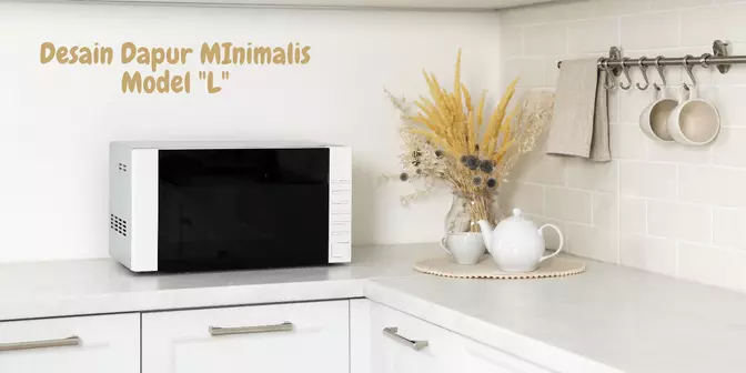 desain dapur minimalis model L