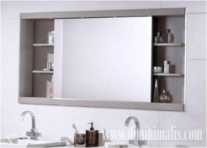 Cermin kamar mandi minimalis