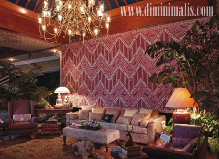  batik dalam interior, aplikasi batik dalam interior, dekorasi menggunakan kain batik