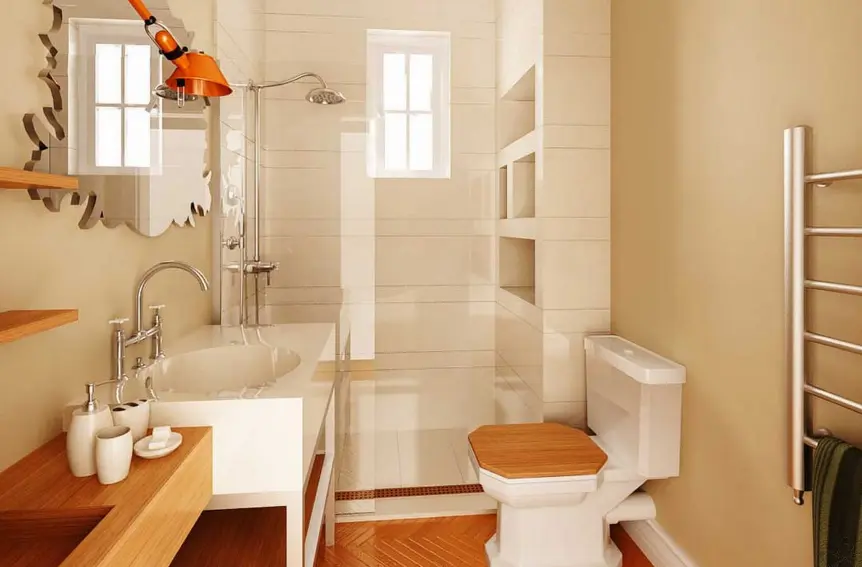 desain interior minimalis di kamar mandi