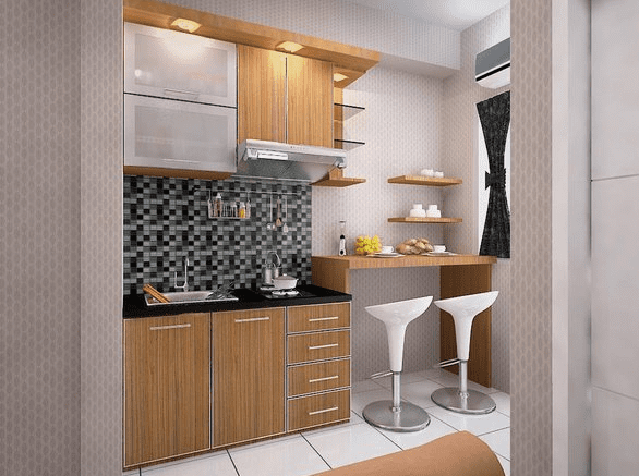 5 Kitchen Set Apartemen Multifungsi yang Bagus Kekinian 5