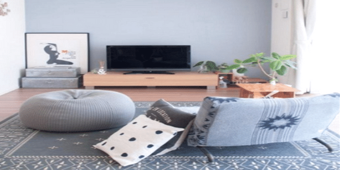 Sofa ruang keluarga unik dan minimalis