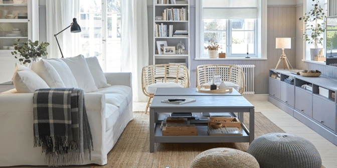 sofa ruang keluarga simpel