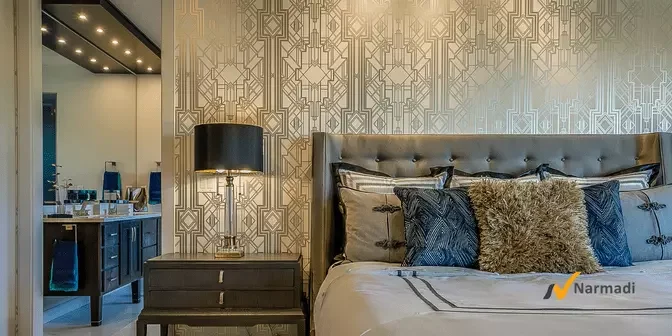 Dekorasi wallpaper pada kamar tidur