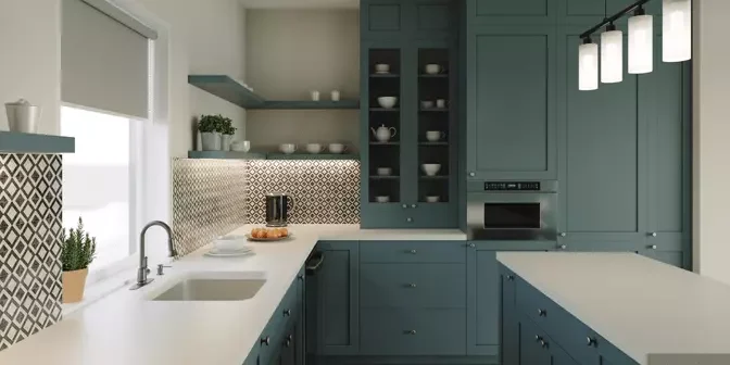 dapur minimalis bentuk L