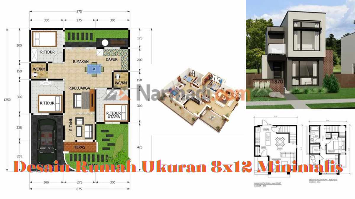 Desain Rumah Ukuran 8x12