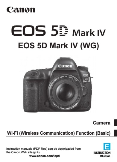 Canon EOS 5D Mark IV Manual