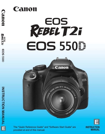 Canon EOS Rebel T2i Manual