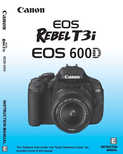 Canon EOS Rebel T3i Manual