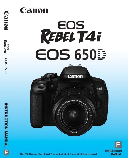 Canon EOS Rebel T4i Manual