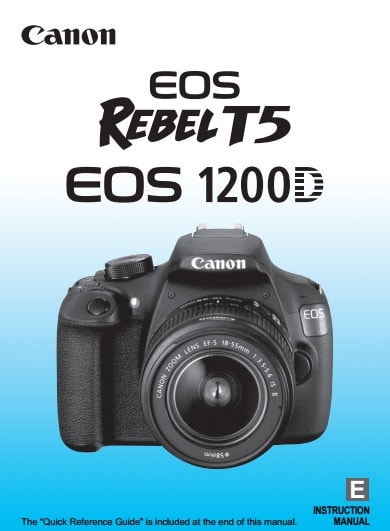 Canon EOS Rebel T5 Manual
