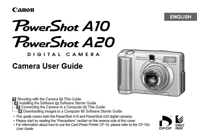 Canon PowerShot A10 Manual