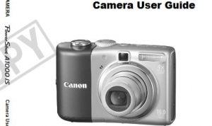 Canon PowerShot A1000 IS Manual User Guide