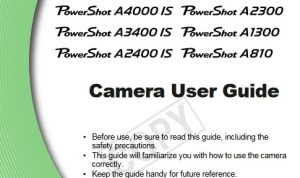 Canon PowerShot A1300 Manual User Guide