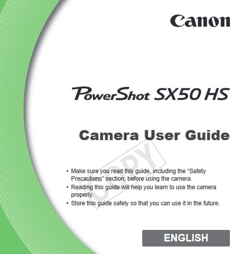 Canon PowerShot SX50 HS Manual