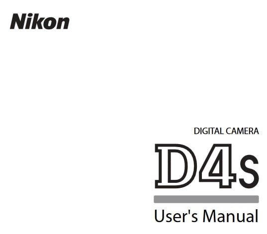 Nikon D4S Manual