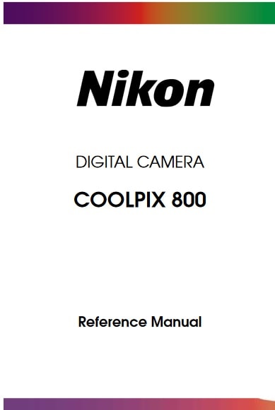 Nikon Coolpix 800 Manual