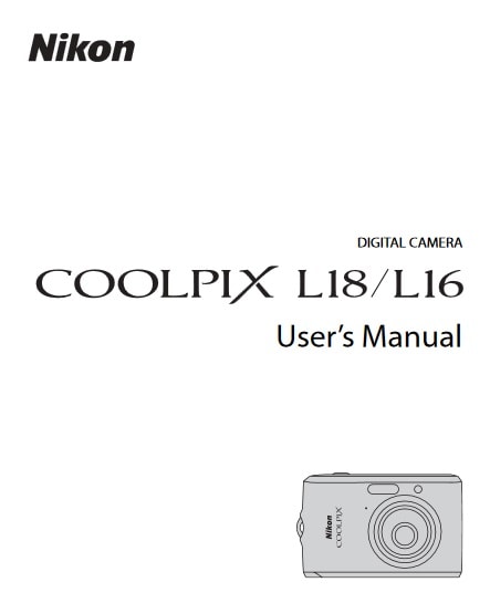 Nikon Coolpix L18 Manual