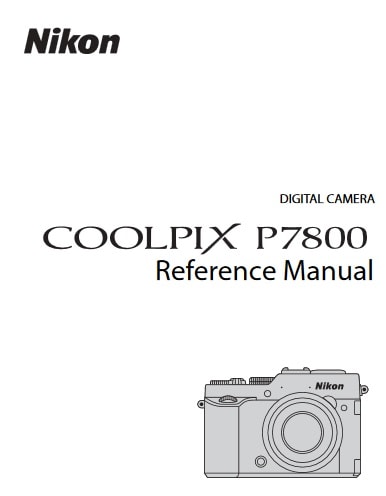Nikon Coolpix P7800 Manual