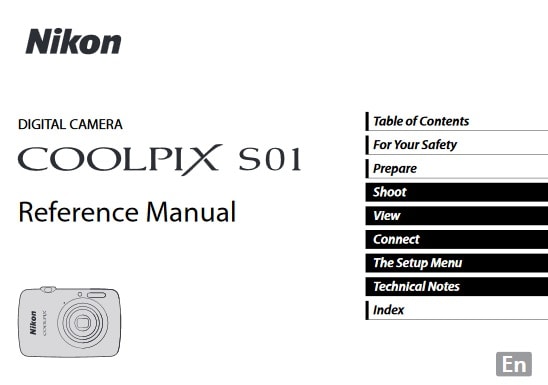 Nikon Coolpix S01 Manual