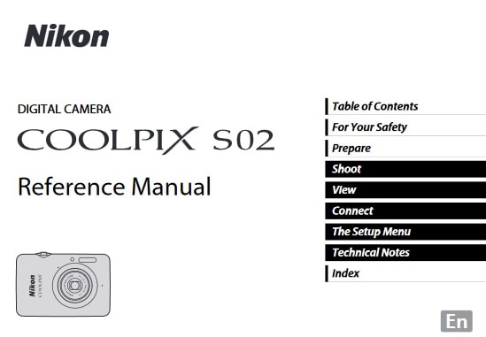 Nikon Coolpix S02 Manual