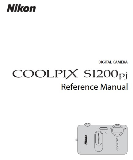 Nikon Coolpix S1200pj Manual